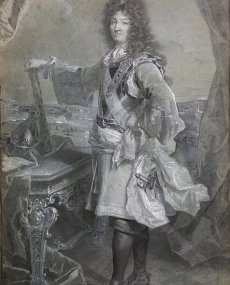 Hyacinthe Rigaud, Portrait of Louis XIV 50,2 x 31,5 coll. Arnaud de Gramont